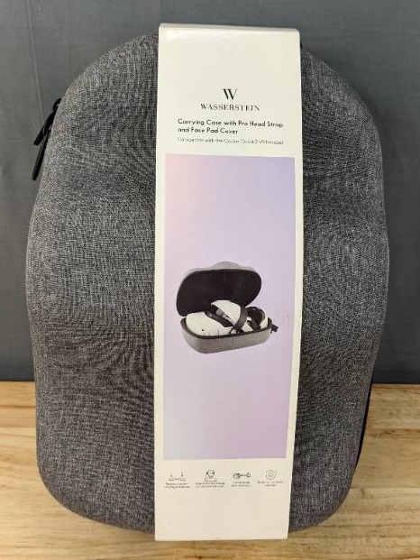 lot 20B image: Brand New Wasserstein Oculus VR Headset Carrying Case with Head Strap and Face Cover Bundle N