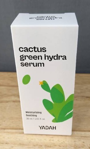 lot 25G image: New YADAH Cactus Green Hydra Serum (1.01fl oz.) - Hydration, Oil-Moisture Balance, Strengthen Skin Barrier. Niacinamide, Adenosine $35.20 Retail B