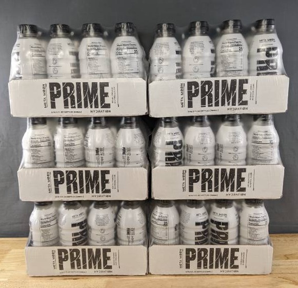 lot 30E image: 6 Brand New Cases of Prime Hydration Drink Meta Moon 16.9 oz, 72 Total N