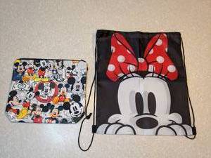 lot 408 image: New Disney Minnie Mouse Backpack Mickey Mouse Cosmetic Bag Mickey Mouse Club 1956 P