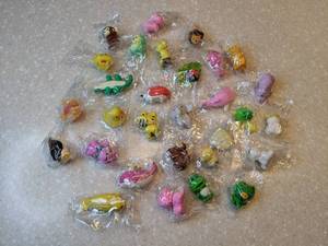 lot 414 image: 30 Brand New Mini Animal Erasers Each Eraser Is A Tiny Puzzle Ages 3 P