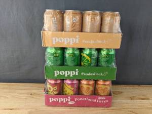 lot 89 image: New Poppi Soda 12 Packs Variety Pack, Lemon Lime and Orange Cream B