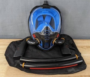 lot 113 image: New Snorkeling Dive Mask Size L-XL $30 Retail N