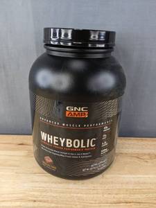 lot 81 image: Brand New GNC AMP Wheybolic Chocolate Fudge Protein Powder 3lb $60 Retail B