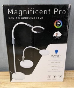 lot 78K image: New Daylight Magnificent Pro 3-in-1 Magnifying Lamp $186.28 Retail N