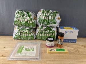 lot 106 image: New Assorted Food Items - Asturi Bruschettini, Mayonnaise, Coconut Wraps, Youtopia Snacks, and more B
