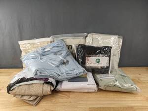 lot 126 image: 8 New Various Colored, Styles and Sized Curtains S