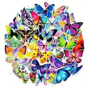 lot 62D image: 50 New Butterfly Stickers N