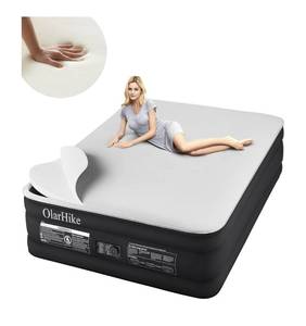 lot 28 image: Brand New OlarHike Signature Collection Queen Air Mattress in Black $189.99 Retail B