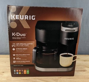 lot 4 image: Brand New Keurig K-Duo Single Serve K-Cup Pod & Carafe Coffee Maker $200 Retail B