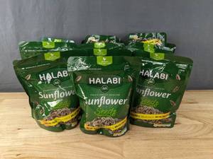 lot 50 image: 14 Brand New Packages of Halabi Traditional Roasted Sunflower Seeds (Value Packs) B