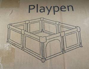 lot 184 image: Kids Playpen with Carrying Case in Grey B