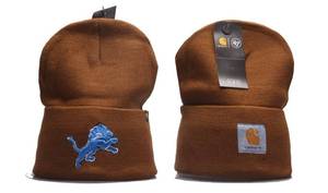 lot 45H image: Brand New Carhartt Detroit Lions Embroidered NFL Football Beanie Winter Hat I