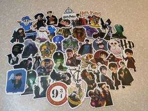 lot 442 image: Brand New 50 Total Harry Potter Stickers Lord Voldemort Hermione Granger Harry Potter P
