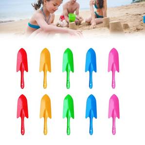 lot 84A image: 10 New Multi-Color Garden Shovel for Kids - Hand Shovels, Mini Colorful Sand Shovels Metal Garden Spade Hand Shovel for Gardening Trowels for Planting, Transplanting, Weeding, Beach B