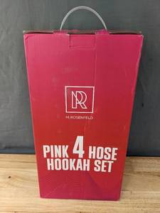 lot 55K image: M. Rosefeld Pink 4 Hose Hookah Set L