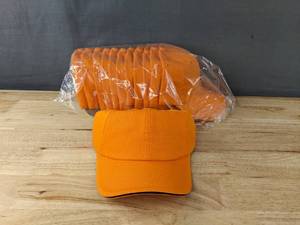 lot 200 image: 24 Brand New Advantage Series Ltd. Orange with Black Hats OSFM A