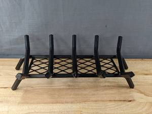 lot 192 image: Cast Iron Fireplace Wood Holder Rack B