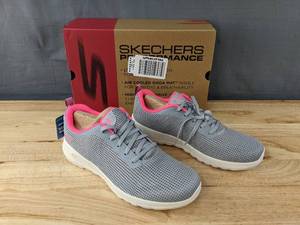 lot 90K image: Brand New Sketchers Go Walk Joy Shoes Womens Size 10 Sneakers Gray and Pink L