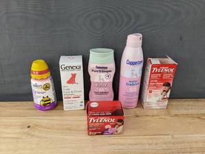 lot 209 image: New Healthcare Products includes Tylenol, Zarbees, and Genexa W