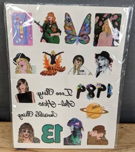 lot 59K image: Brand New 20 Sheets Taylor Swift Temporary Tattoos L