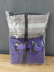 lot 226 image: Brand New Purple and Grey Cold Weather Dog Jacket - Size XL B