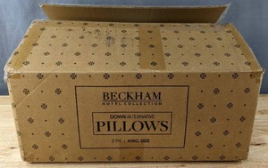 lot 140K image: Brand New Beckham Hotel Collection 2-Pack Down Alternative King Pillows L