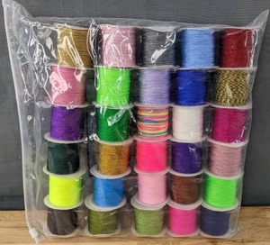 lot 54K image: Brand New 30 Rolls of Nylon String, Multicolored L
