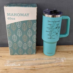lot 233 image: Mahomay Religious 40 oz. Tumbler with Handle B
