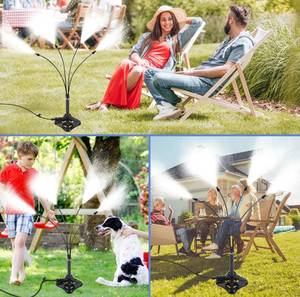 lot 653 image: Brand New Standing Misters for Outside Patio L