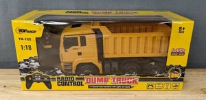 lot 10J image: Brand New Top Race Remote Control 118 Dump Truck Toy $43.99 Retail B