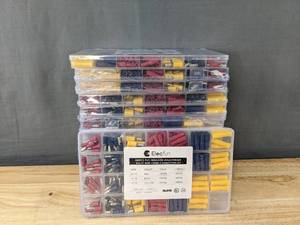 lot 846 image: Brand New Lot of 14 Elecfun 200 Pieces Kit PVC Insulated MaleFemale Bullet Wire Crimp Connectors Kits B