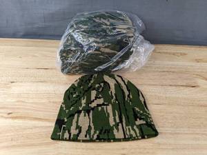 lot 5L image: 60 Brand New Advantage Series Ltd. Green Digital Camo Winter Beanies Hats OSFM A