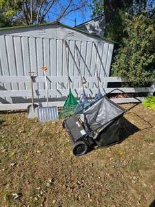 lot 101 image: Yard Warrior Bundle & Lawn Sweeper