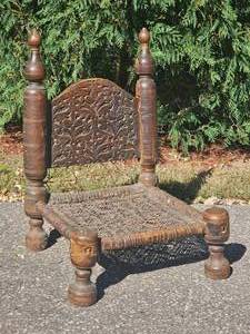 lot 49 image: Antique Burmese Temple Chair