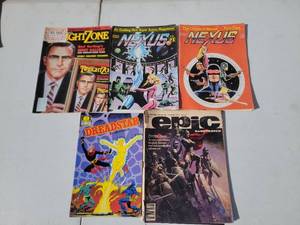 lot 15 image: Vintage Pulp Science Fiction Magazine Collection - Nexus #1 - Epic - Twilight Zone - (5)