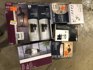Lot of Assorted Lighting Various Models and Conditions    Customer Returns See Pictures