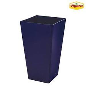 24 Pieces of Vigoro 11.5 in. Harmony Medium Cobalt Blue Plastic Square Planter (11.5 in. L x 11.5 in. W x 20 in. H)  Customer Returns See Pictures