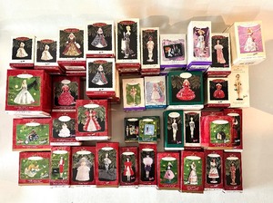 lot 63 image: BARBIE Jackpot Huge HALLMARK KEEPSAKES Ornament Bundle including Springtime Barbie