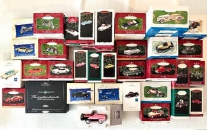 lot 65 image: Collectors Series CLASSIC CARS HALLMARK KEEPSAKES Ornament Bundle including 1935 Auburn Speedster