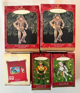 lot 64 image: G.I. JOE HALLMARK KEEPSAKES Ornament Bundle including Action Soldier