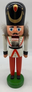 lot 13 image: Vintage Erzgeb HolzkunstNUTCRACKER - White Jacket w Original Box