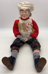 lot 47 image: DEPARTMENT 56 Christmas Chef Doll with Original Box