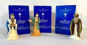 lot 85 image: WEDGWOOD COALPORT 1996 NATIVITY Set of Three