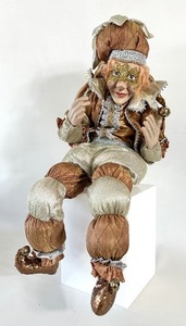 lot 89 image: Masquerade Venetian Elf Gnome Doll