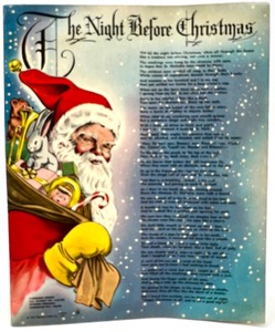 lot 143 image: Vintage 1950s Pop-Up Postcard  Gift-card from THE BOOK PROJECT of THE NIGHT BEOFRE CHRISTMAS