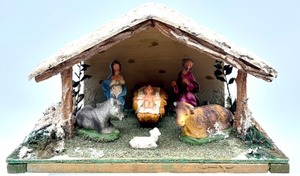 lot 156 image: Vintage NATIVITY Scene