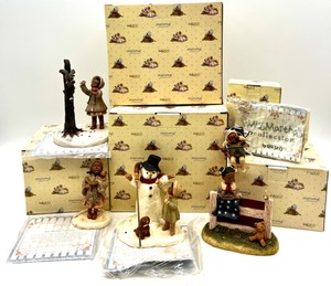 lot 168 image: ENESCO - MIDWEST MARTHAS COLLECTION of Figurines Celebrating Black History by MARTHA HOLCOMBE with Boxes & COAs - QTY 5