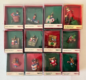 lot 179 image: Assorted ENESCO 1989 Small Wonders Miniature Ornaments