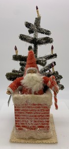 lot 297 image: Vintage BETHANY LOWE Primitive Santa
